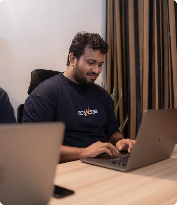 Acendae team member working